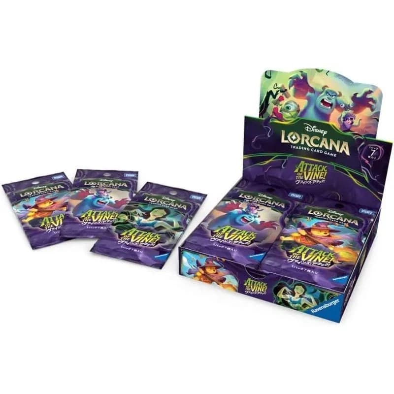 Disney Lorcana Attack of the Vine booster box and packs, Japanese