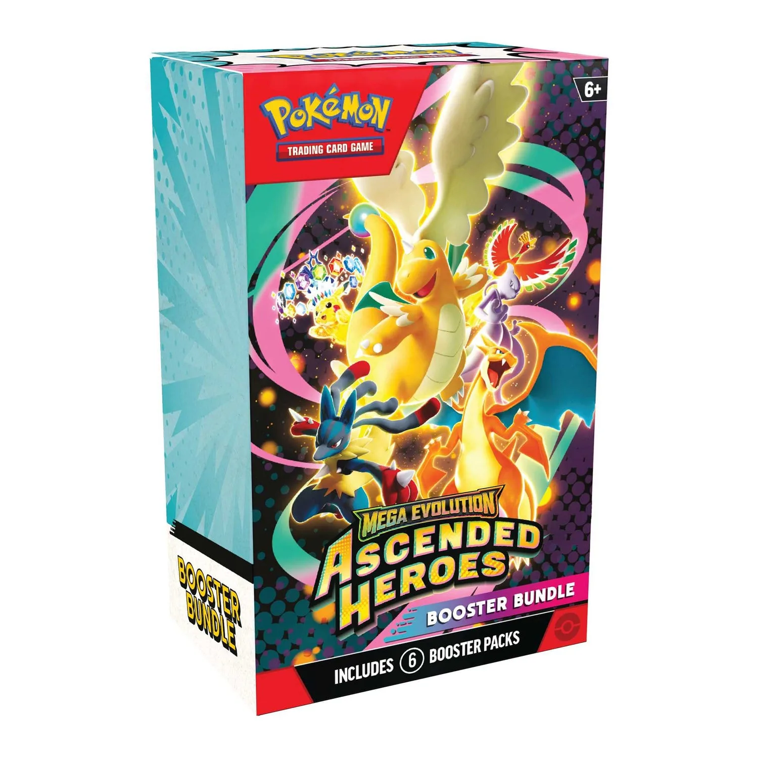 English Pokémon Ascended Heroes six-pack booster bundle